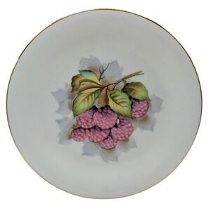 Vintage Rossetti Nappy Salad Plate Raspberry Hand Painted Occupied Japan SEE